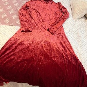 BCBGMaxazria red Velvet Dress